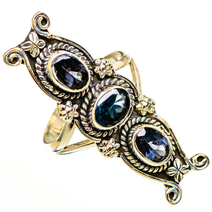 Blue Spinel Rings handcrafted by Ana Silver Co - RING111257 - Photo 2