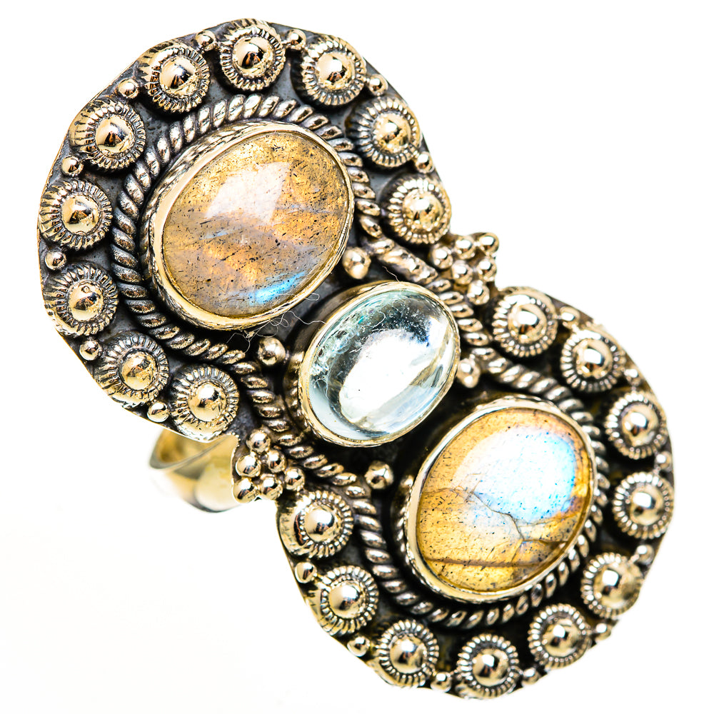 Labradorite Rings handcrafted by Ana Silver Co - RING111260 - Photo 2