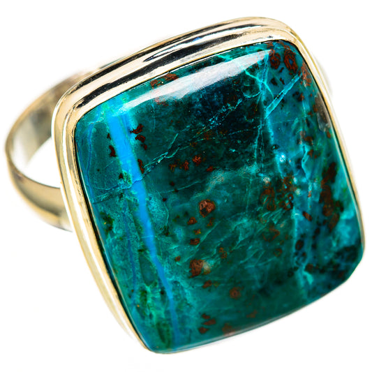 Chrysocolla Rings handcrafted by Ana Silver Co - RING111261 - Photo 2