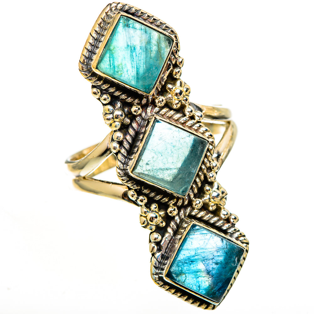Green Fluorite Rings handcrafted by Ana Silver Co - RING111264 - Photo 2