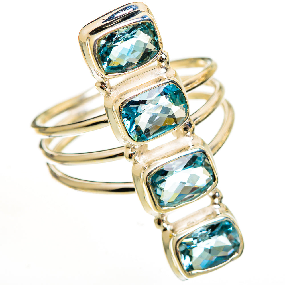 Blue Topaz Rings handcrafted by Ana Silver Co - RING111265 - Photo 2