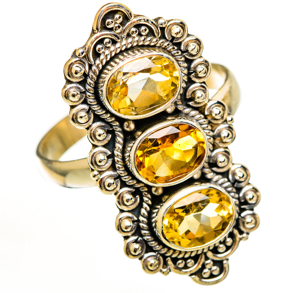 Citrine Rings handcrafted by Ana Silver Co - RING111280 - Photo 2