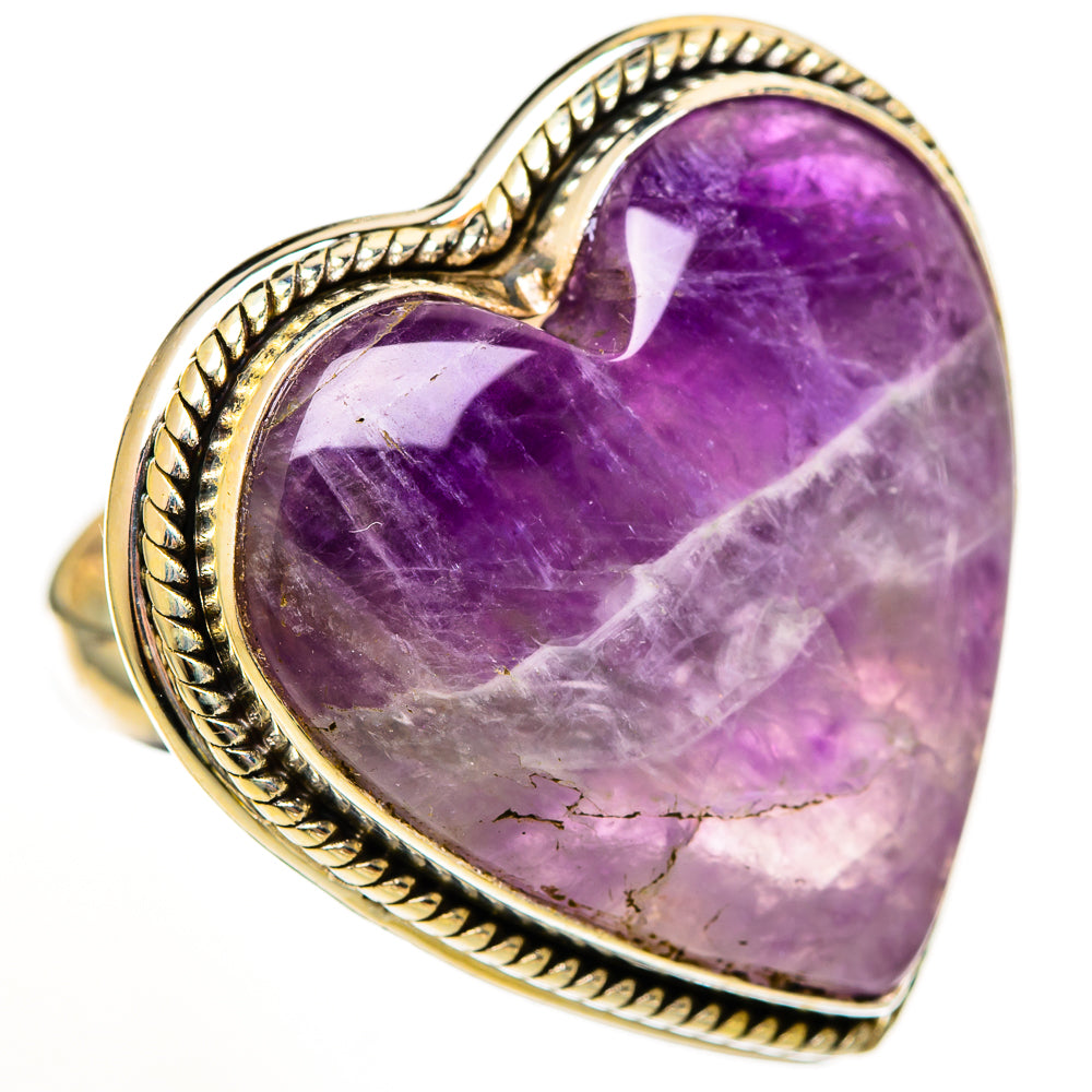Chevron Amethyst Rings handcrafted by Ana Silver Co - RING111291 - Photo 2