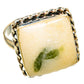 Green Tourmaline In Quartz Rings handcrafted by Ana Silver Co - RING111298 - Photo 2