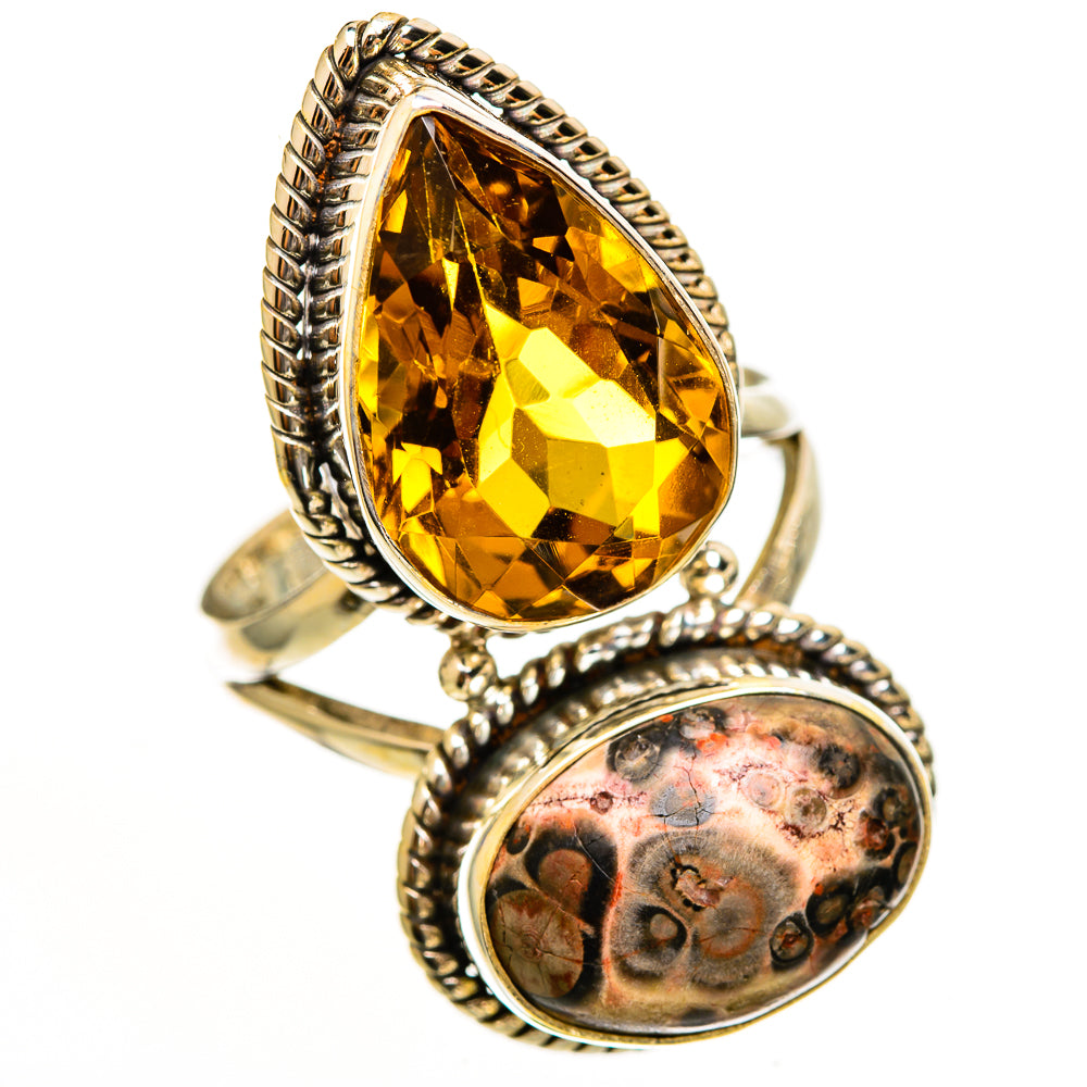 Leopard Skin Jasper Rings handcrafted by Ana Silver Co - RING111301 - Photo 2