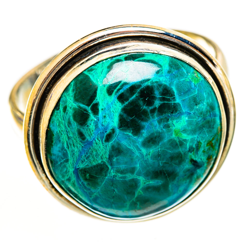 Chrysocolla Rings handcrafted by Ana Silver Co - RING111305 - Photo 2