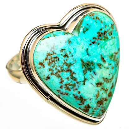 Tibetan Turquoise Rings handcrafted by Ana Silver Co - RING111306 - Photo 2