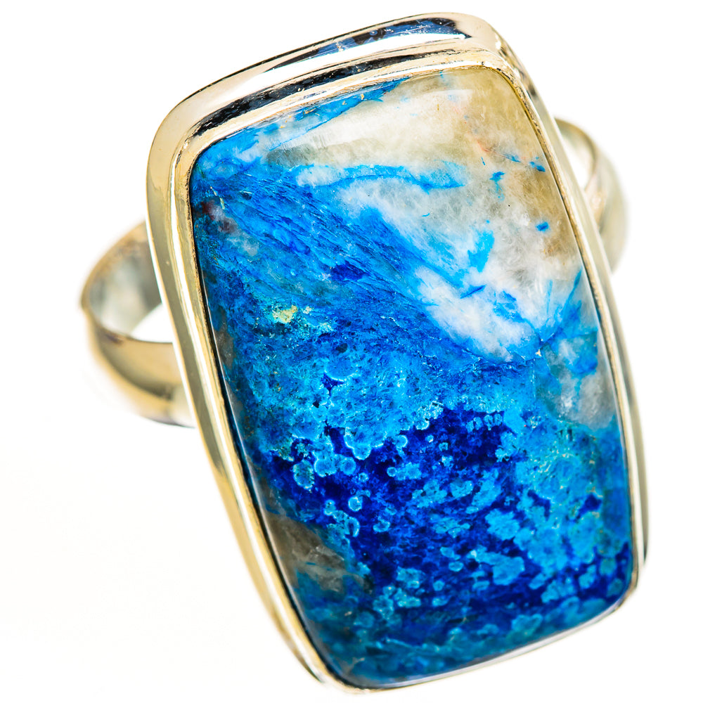 Chrysocolla Rings handcrafted by Ana Silver Co - RING111310 - Photo 2