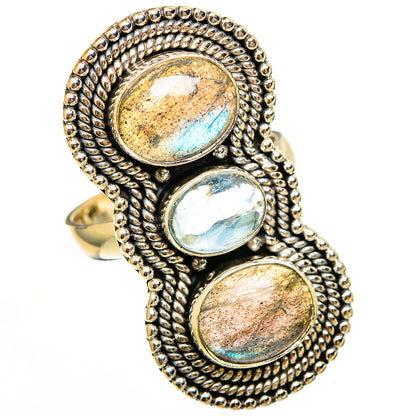 Labradorite Rings handcrafted by Ana Silver Co - RING111311 - Photo 2