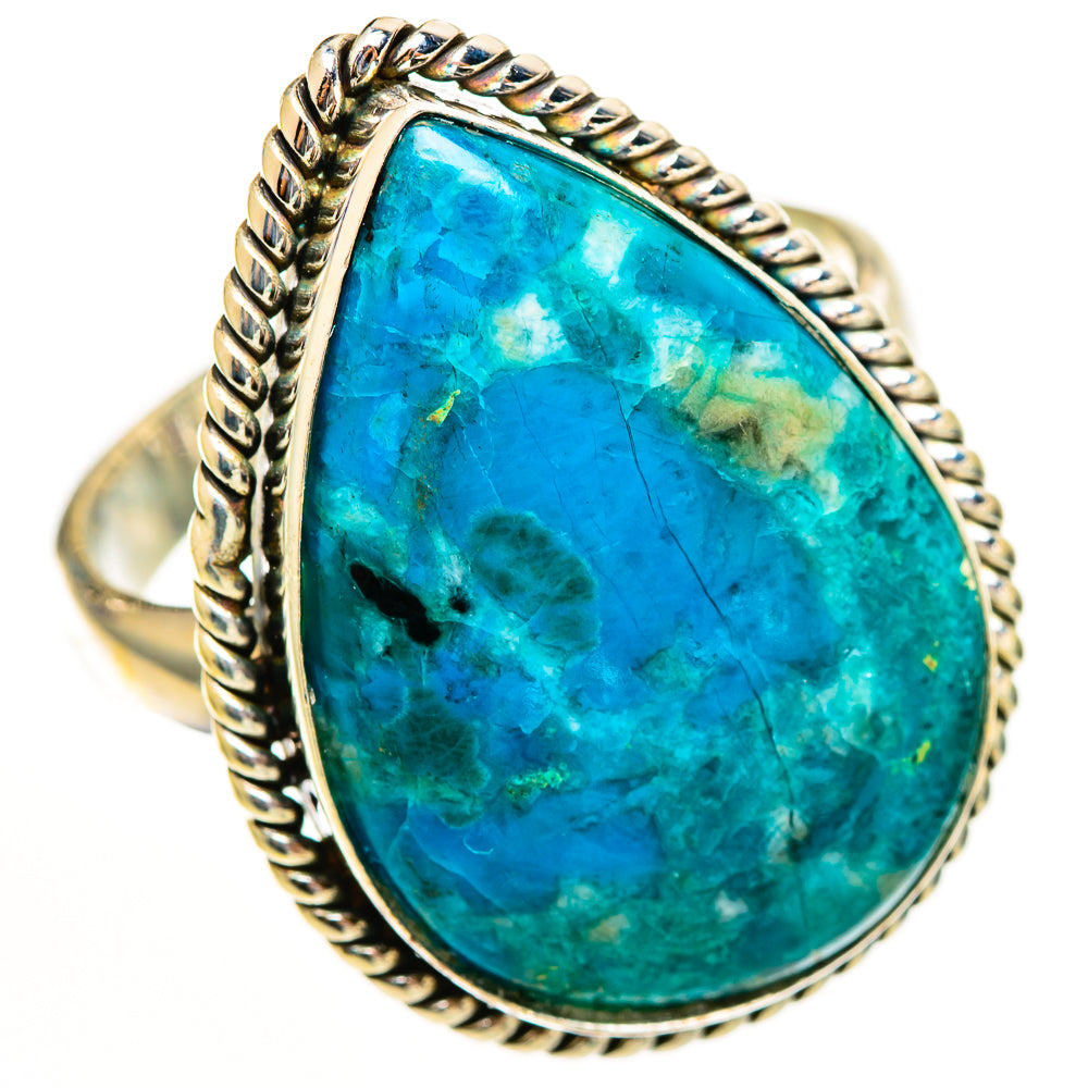 Chrysocolla Rings handcrafted by Ana Silver Co - RING111315 - Photo 2