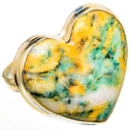 Peruvian Amazonite Rings handcrafted by Ana Silver Co - RING111319 - Photo 2