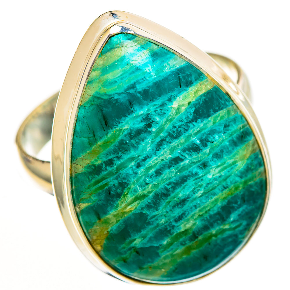Amazonite Rings handcrafted by Ana Silver Co - RING111322 - Photo 2