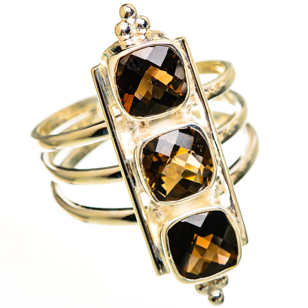 Smoky Quartz Rings handcrafted by Ana Silver Co - RING111327 - Photo 2