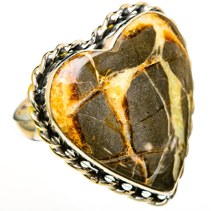 Septarian Nodule Rings handcrafted by Ana Silver Co - RING111328 - Photo 2
