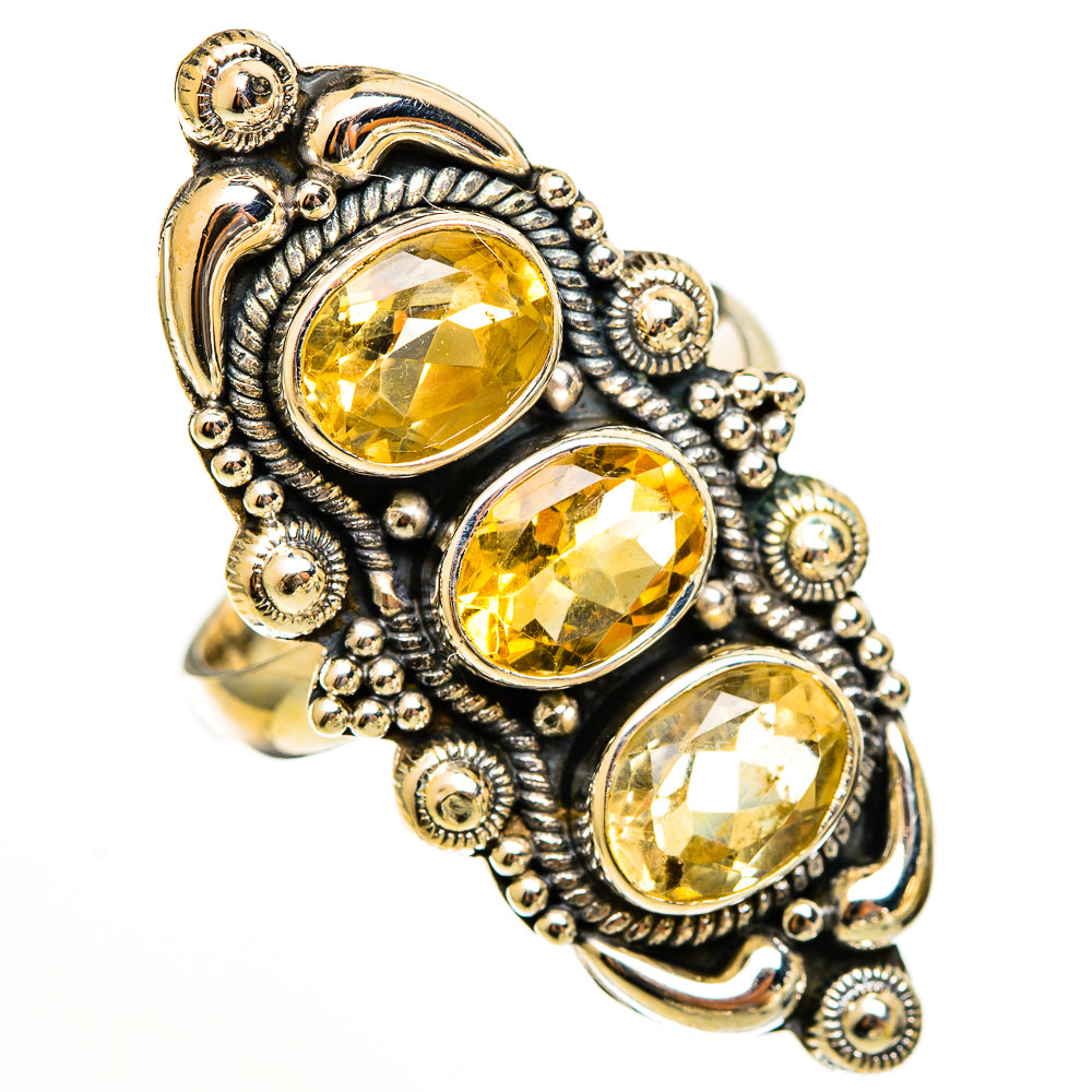 Citrine Rings handcrafted by Ana Silver Co - RING111330 - Photo 2