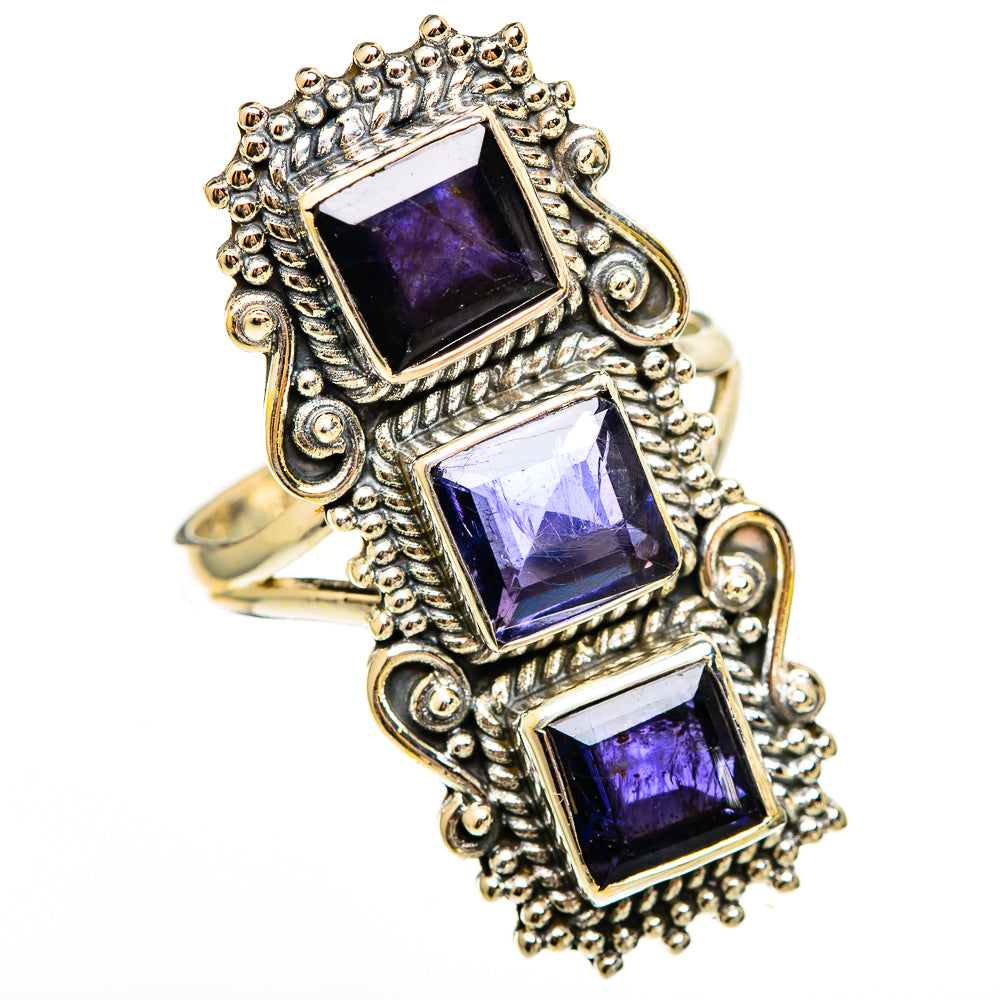 Violet Spinel Rings handcrafted by Ana Silver Co - RING111339 - Photo 2