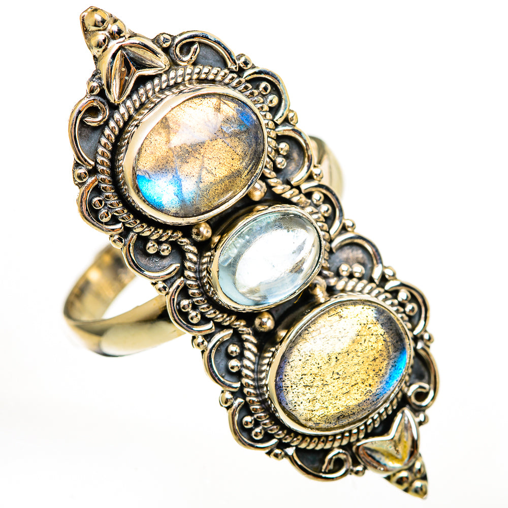 Labradorite Rings handcrafted by Ana Silver Co - RING111351 - Photo 2