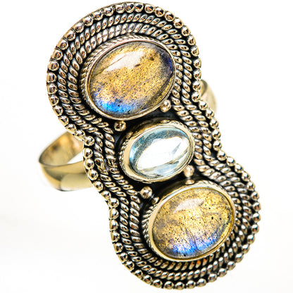 Labradorite Rings handcrafted by Ana Silver Co - RING111654 - Photo 2