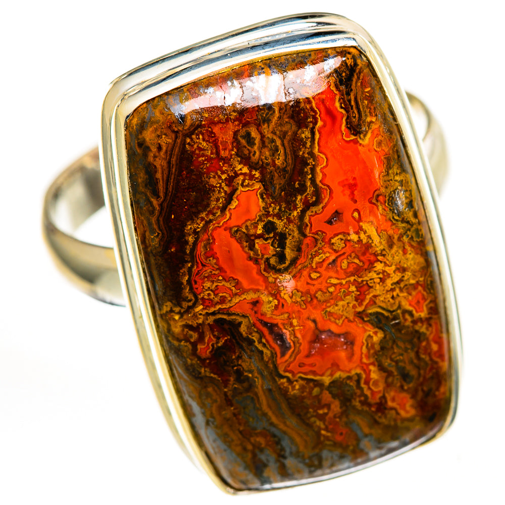 Moroccan Agate Rings handcrafted by Ana Silver Co - RING111666 - Photo 2