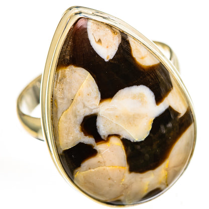 Peanut Wood Jasper Rings handcrafted by Ana Silver Co - RING111667 - Photo 2