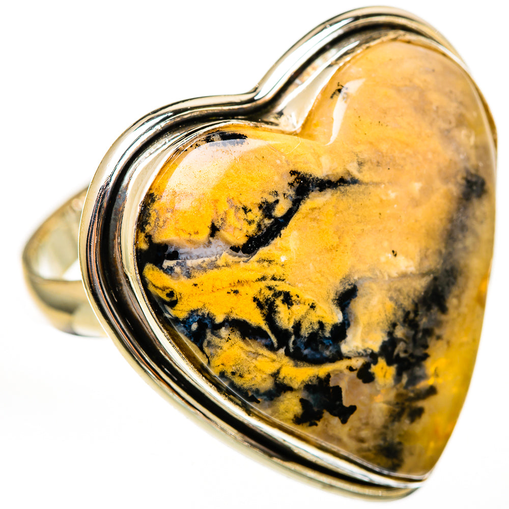 Plume Agate Rings handcrafted by Ana Silver Co - RING111668 - Photo 2