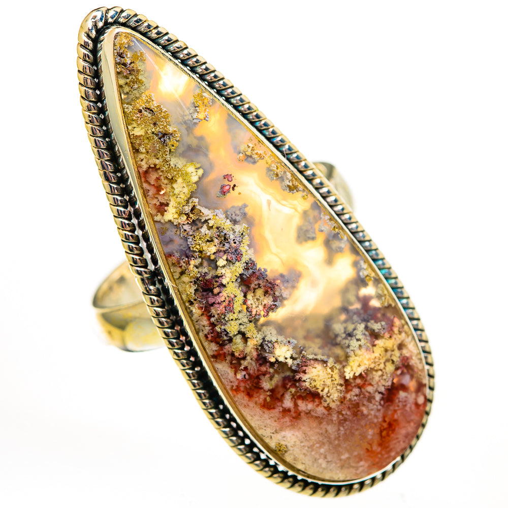 Plume Agate Rings handcrafted by Ana Silver Co - RING111669 - Photo 2