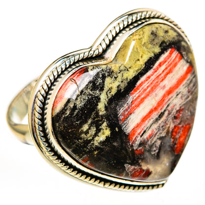 Plume Agate Rings handcrafted by Ana Silver Co - RING111670 - Photo 2