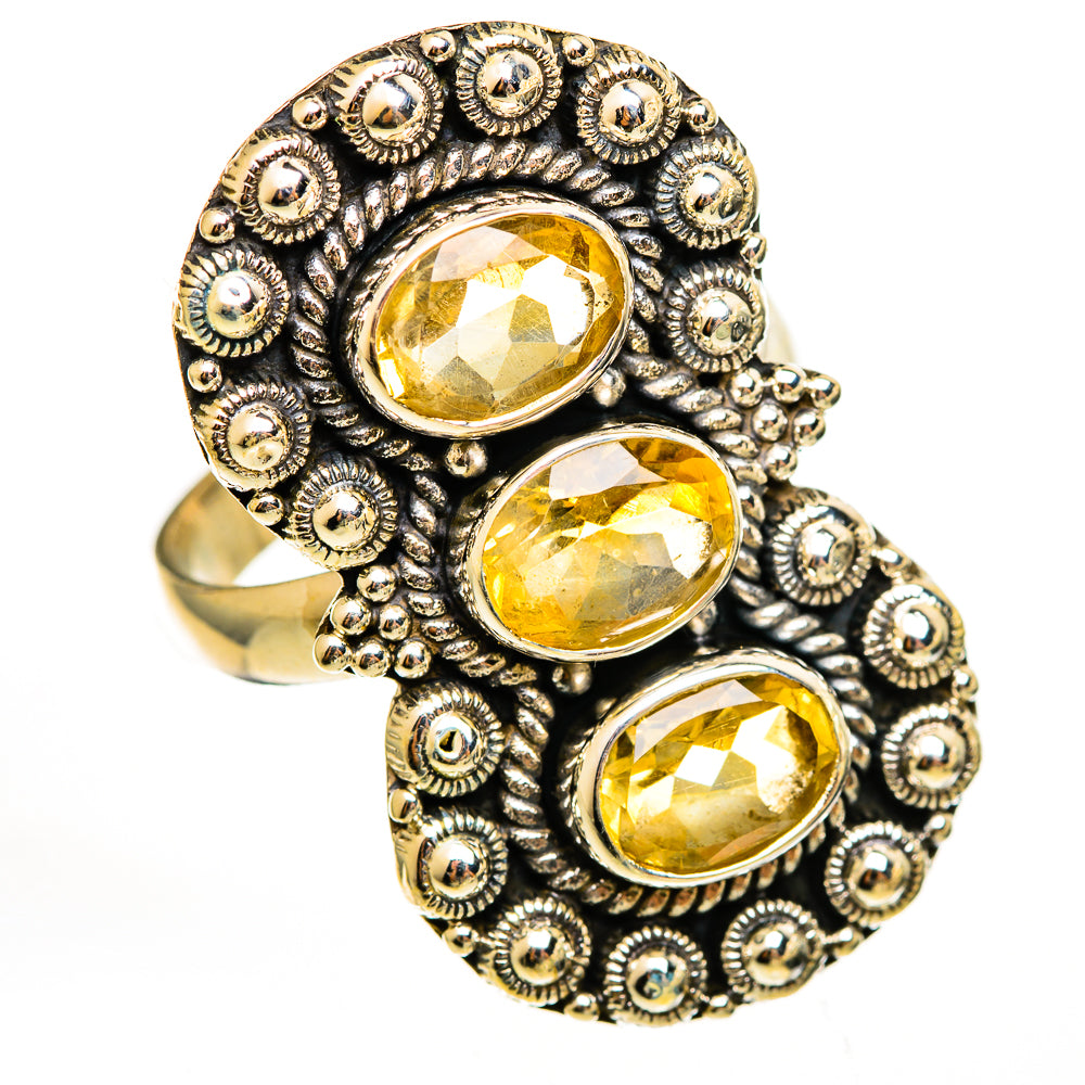 Citrine Rings handcrafted by Ana Silver Co - RING111673 - Photo 2