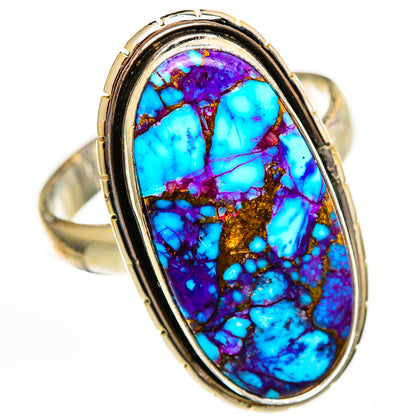 Purple Copper Turquoise Rings handcrafted by Ana Silver Co - RING111675 - Photo 2