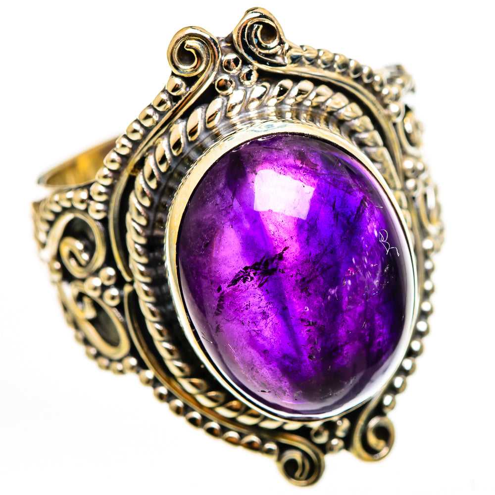 Amethyst Rings handcrafted by Ana Silver Co - RING111677 - Photo 2
