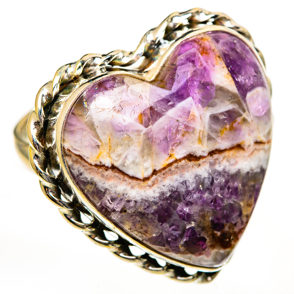 Chevron Amethyst Rings handcrafted by Ana Silver Co - RING111680 - Photo 2