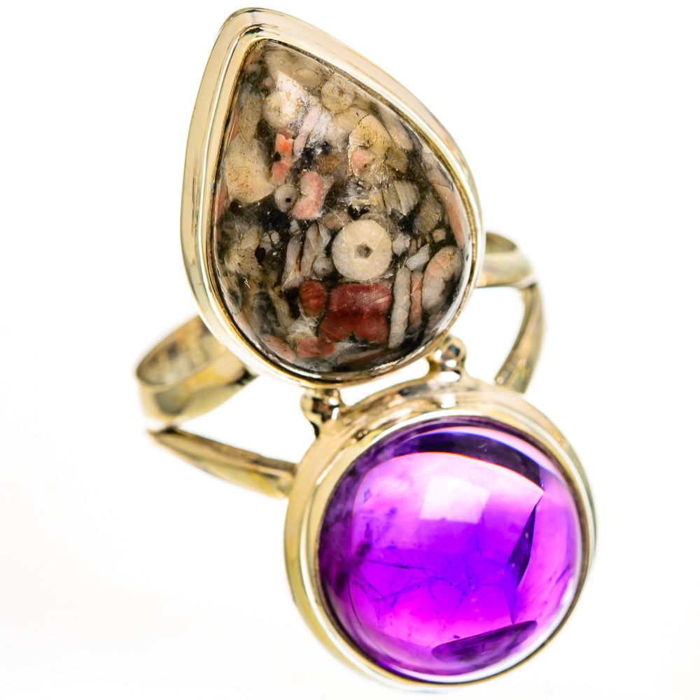 Crinoid Fossil Rings handcrafted by Ana Silver Co - RING111689 - Photo 2