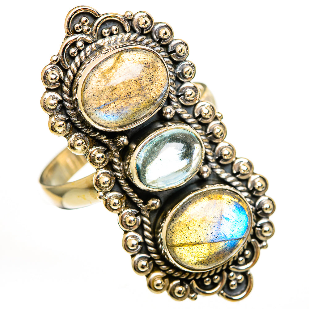 Labradorite Rings handcrafted by Ana Silver Co - RING111691 - Photo 2
