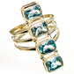 Blue Topaz Rings handcrafted by Ana Silver Co - RING111693 - Photo 2