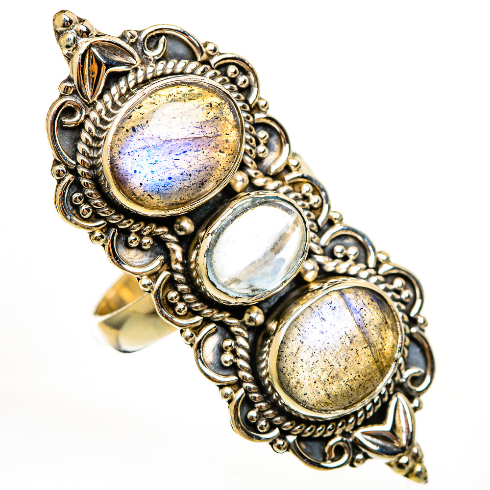 Labradorite Rings handcrafted by Ana Silver Co - RING111697 - Photo 2