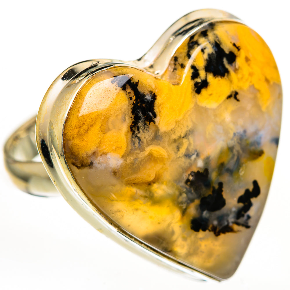 Plume Agate Rings handcrafted by Ana Silver Co - RING111703 - Photo 2
