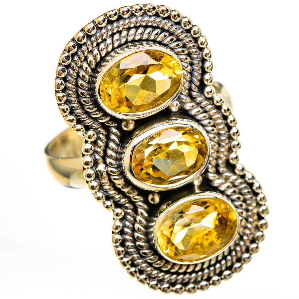 Citrine Rings handcrafted by Ana Silver Co - RING111710 - Photo 2