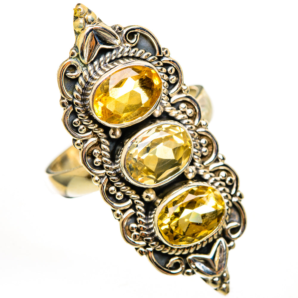Citrine Rings handcrafted by Ana Silver Co - RING111711 - Photo 2