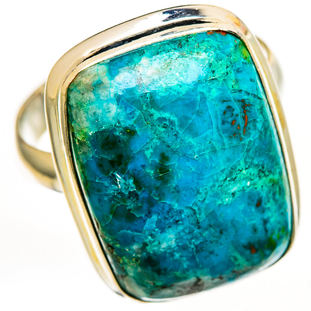 Chrysocolla Rings handcrafted by Ana Silver Co - RING111731 - Photo 2