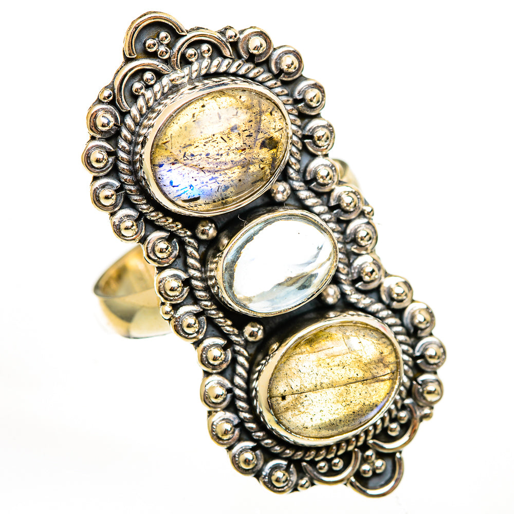 Labradorite Rings handcrafted by Ana Silver Co - RING111734 - Photo 2