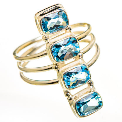 Blue Topaz Rings handcrafted by Ana Silver Co - RING111737 - Photo 2