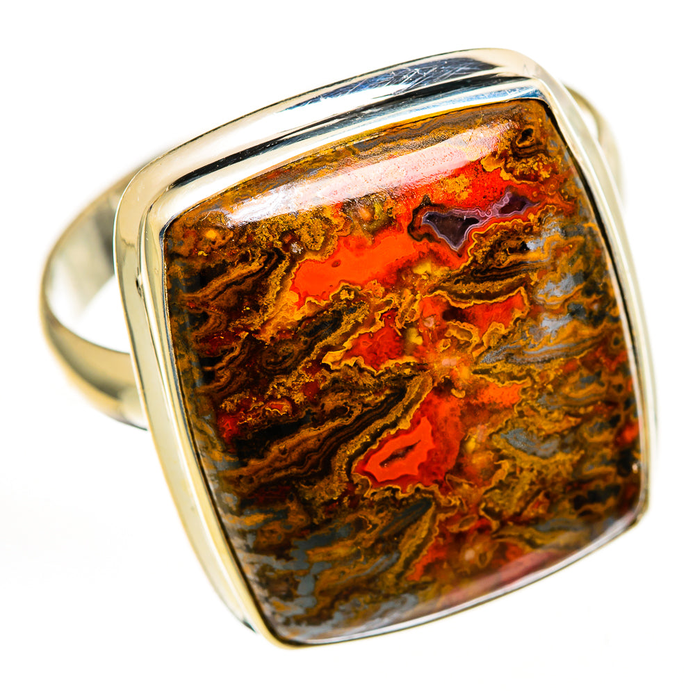 Moroccan Agate Rings handcrafted by Ana Silver Co - RING111742 - Photo 2