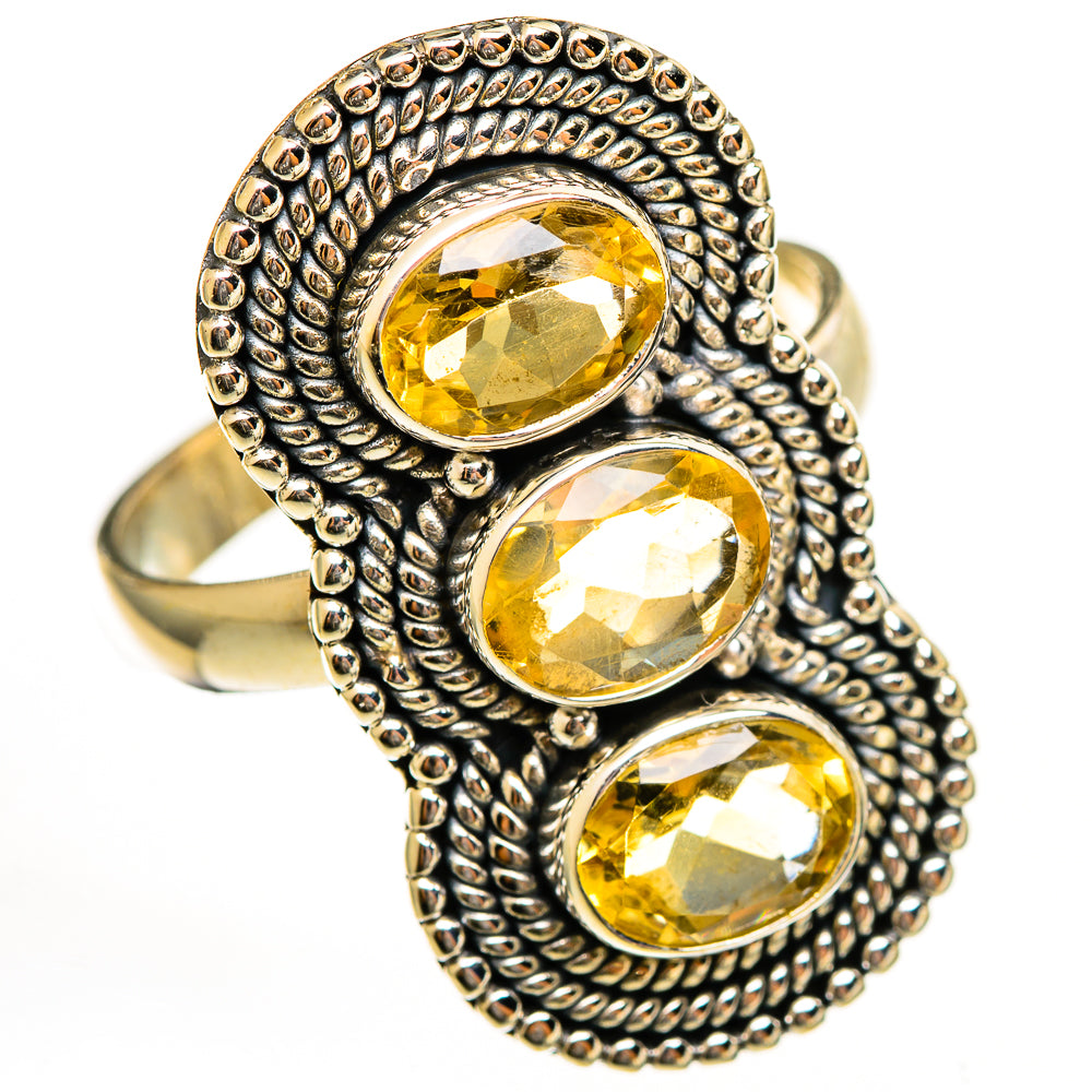 Citrine Rings handcrafted by Ana Silver Co - RING111746 - Photo 2