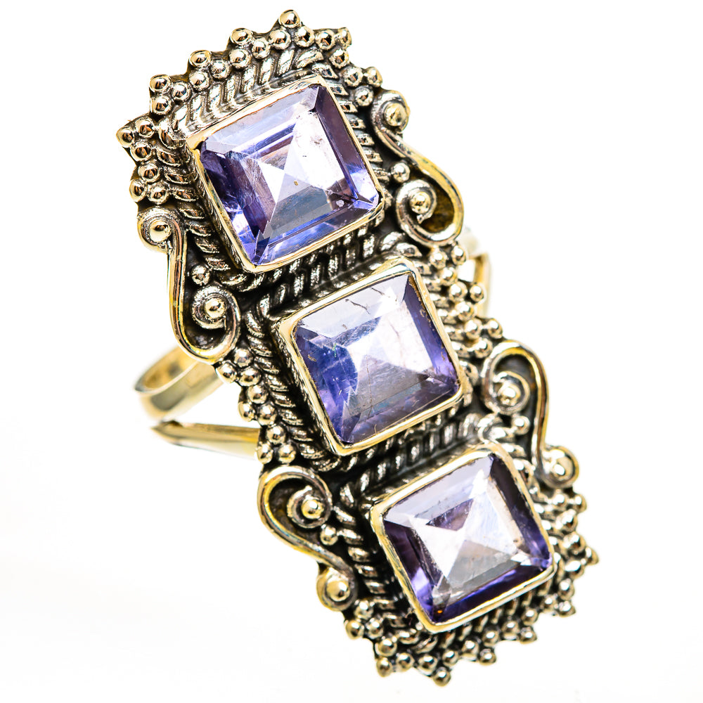 Violet Spinel Rings handcrafted by Ana Silver Co - RING111751 - Photo 2