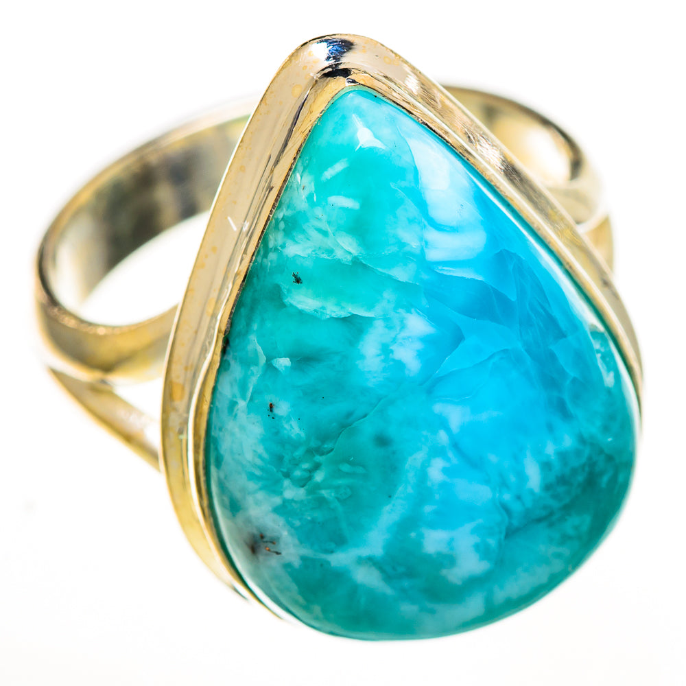 Larimar Rings handcrafted by Ana Silver Co - RING111755 - Photo 2