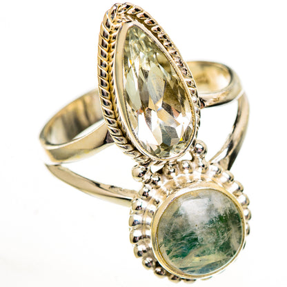 Rainbow Moonstone Rings handcrafted by Ana Silver Co - RING111756 - Photo 2