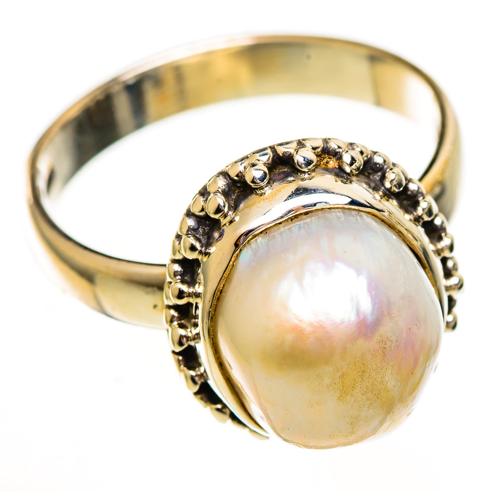 Cultured Pearl Rings handcrafted by Ana Silver Co - RING111772 - Photo 2