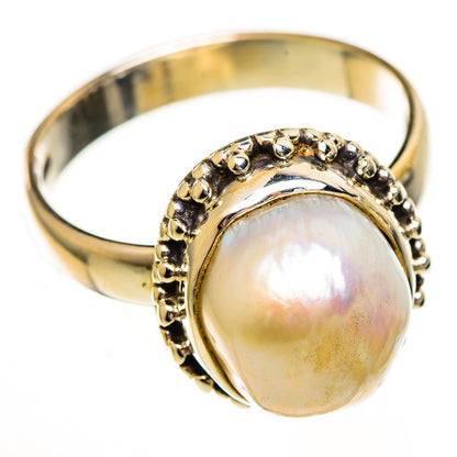 Cultured Pearl Rings handcrafted by Ana Silver Co - RING111772 - Photo 2