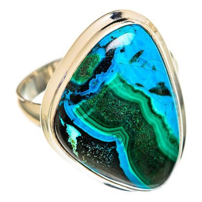 Malachite In Chrysocolla Rings handcrafted by Ana Silver Co - RING111775 - Photo 2
