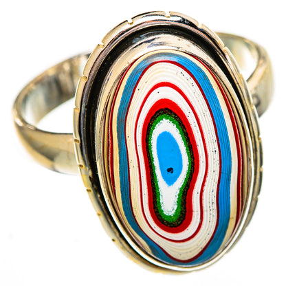 Fordite Rings handcrafted by Ana Silver Co - RING111776 - Photo 2